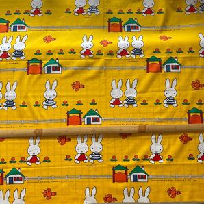 ミッフィー ぶるーな 生地 90cm幅×105cm デッドストック品