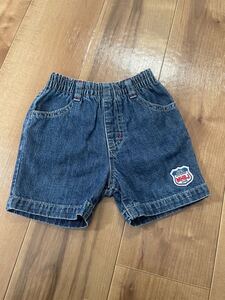 ミキハウス デニムハーフパンツ デニムショートパンツ MIKIHOUSE
