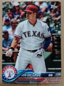 ★SHIN SOO CHOO TOPPS 2018 #MLB-5 メジャーリーグ TEXAS RANGERS テキサス レンジャーズ PROMO 非売品 韓国 KBO 秋信守