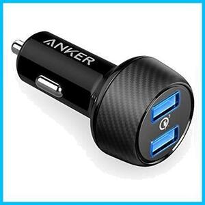 Anker PowerDrive Speed 2 (Quick Charge 3.0 & Power IQ対応 39W 2ポート カーチャージャー) 【Quick Charge 3.0】iPhone / iPad / Galaxy