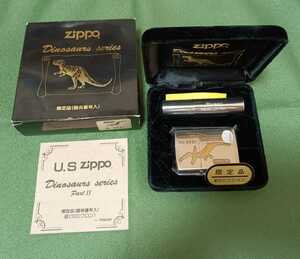 未使用　Zippo/ジッポー Pteranodon プテラノドン Dinosaurs series Part2 ダブルイヤー 1932-1992　限定品（固有番号入）No.3031　恐竜
