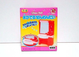 ★リカちゃん/'1998 水がでるせんめんだい ( 洗面台 ) 美品 検)タカラ/キャラクタードール/着せかえ人形/家具/ハウス/水回り