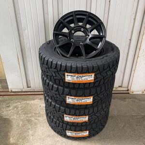 TOYOオープンカントリー215/70R16◆16×5.5J+22◆《CST ZERO-1HYPER XJ》スズキジムニーブラックレターフラットブラックJBJA ハイパー