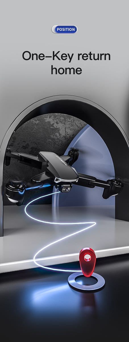 ★HR H10 4K電動カメラ EIS補正 WIFI FPV 保護ガード OFP測位+GPS搭載 LED照明補正 追尾自主帰還 ドローン 折り畳み 初心者向け 製造番号付 ★HR H10 4K電動カメラ EIS補正 WIFI FPV 保護ガード OFP測位+GPS搭載 LED照明補正 追尾自主帰還 ドローン 折り畳み 初心者向け 製造番号付