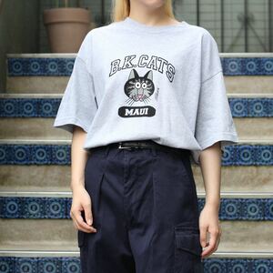 USA VINTAGE CAT DESIGN T SHIRT/アメリカ古着にゃんこデザインTシャツ