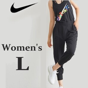 新品未使用 L ナイキ NIKE ヨガ ウェア ウィメンズ オールインワン ジャンプスーツ オールインワンサロペット レディース