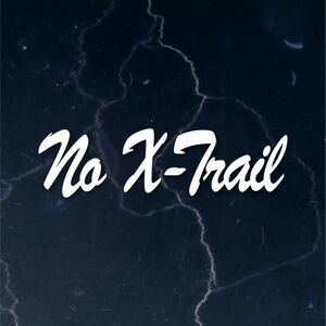 送料無料◆No X-Trail（, No Life.） カッティングステッカー◆ホワイト｜15cm｜超防水 UVカット 屋外使用可【C122】