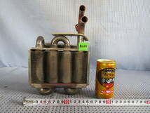 熱交換器#034　銅製熱交換器　熱交換　80サイズ　自作廃油ストーブなどに 04/08/07_画像5