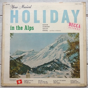 LP BAUER DUMONT GECZY KNABL YOUR MUSICAL HOLIDAY IN THE ALPS DL 8141 米盤 ジャケット難あり