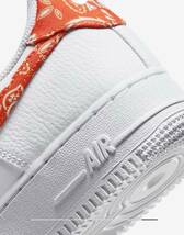 24.5cm 新品国内正規 WMNS AIR FORCE 1 ’07 ESS ORANGE PAISLEY ウィメンズ ナイキ エアフォース ワン オレンジ ペイズリー US7.5_画像7