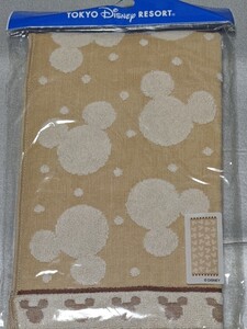 ☆フェイスタオル ☆未開封 ミッキー・TDR ディズニー(送料無料)約34cm × 約80cm 未使用・美品