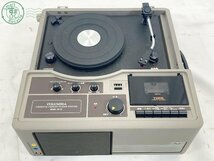 0851532　● COLUMBIA GP-22 コロンビア コロムビア ポータブル カセット レコードプレーヤー 3スピード ターンテーブル回ります 中古_画像2