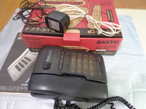  including carriage ] telephone machine *NTT*meseFF-62MK black * body ( tape go in ). power supply adaptor . manual * Junk /20 year about front. commodity 