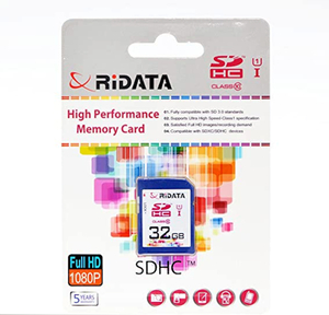 送料無：新品：RiDATA SDHCカード 32GB class10