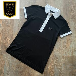 エドウィンゴルフ ゴルフウェア レディース ポロシャツ モノトーン S