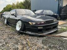 S13 シルビア 無事故車 5速ミッション SR20DE ガナドールミラー 純正オプションサイドステップ 深リム 社外LSD ドリドレ ドレスアップ_画像2