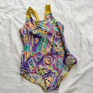  Kids swimsuit 120 made in Japan purple series girl child 220806