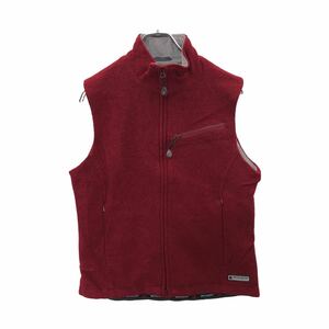 WOOLRICH フリースベスト XSサイズ ウールリッチ レッド レディース 古着卸 アメリカ仕入 t2208-3799