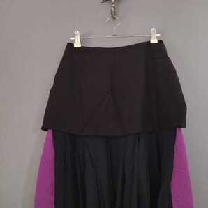 カール・ラガーフェルド France ヴィンテージ 異素材 スカート シャネル元デザイナー