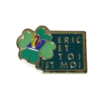 ピンズ ピンバッジ 留め具付き ピンバッチ フランスTV番組 Eric et toi et moi レトロ_画像1