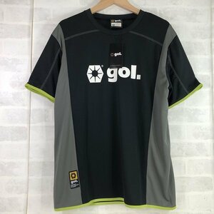 gol. ゴル タグ付き コンビ プラスティクシャツ トレーニング 半袖 Tシャツ プラシャツ SIZE: L ブラック/グレー MH632022082404