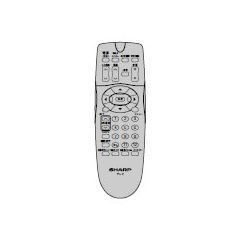 シャープ部品：リモコン/0026380032ブラウン管テレビ用〔メール便対応可〕