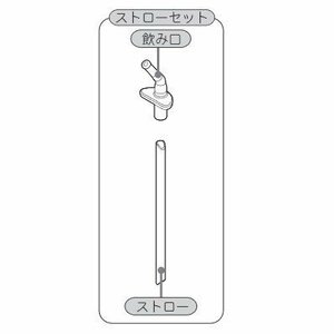 ピーコック部品：ストローセット/APA-STSステンレスボトルAPA-40用〔10g-2〕〔メール便対応可〕