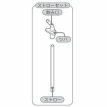 ピーコック部品：ストローセット/ZSTS-70ステンレスボトルAPA-R70用〔25g-2〕〔メール便対応可〕_画像2