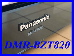 【HDD:1TB⇒8TB換装】☆ Panasonic DMR-BZT820 ブルーレイレコーダー トリプルチューナー☆《新品リモコン付き》