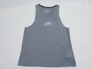 NIKE TRAIL RUN tank top gray XS Nike breath trail running wear lady's CZ9554-063