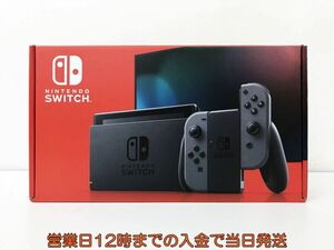 【1円】美品 任天堂 新モデル Nintendo Switch 本体 セット グレー ニンテンドースイッチ 動作確認済 付属品完備 EC44-068jy/G4