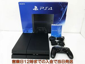 【1円】PS4 本体 セット 500GB ブラック SONY PlayStation4 CUH-1200A 動作確認済 箱 コントローラー DC11-008jy/G4