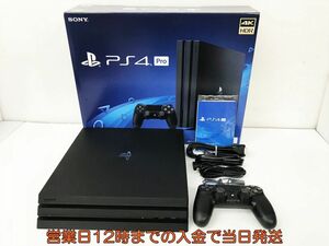 【1円】PS4 Pro 本体 セット 1TB ブラック SONY PlayStation4 CUH-7000B 動作確認済 箱 コントローラー プロ DC11-009jy/G4