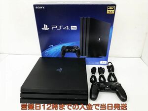 【1円】PS4 Pro 本体 セット 1TB ブラック SONY PlayStation4 CUH-7200B 動作確認済 箱 コントローラー プロ DC10-301jy/G4