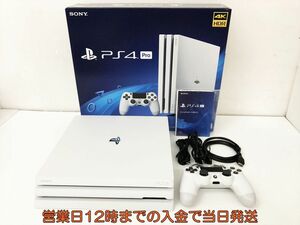 【1円】美品 PS4 Pro 本体 セット 1TB ホワイト SONY PlayStation4 CUH-7200B 動作確認済 箱 コントローラー DC06-750jy/G4