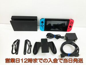 【1円】新型 Nintendo Switch 本体 (スイッチ) Joy-Con(L) ネオンブルー/(R) ネオンレッド 初期化・動作確認済み 1A0423-005yy/G4