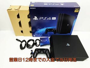 【1円】PS4 Pro ジェット・ブラック 1TB( CUH-7100BB01) ゲーム機本体 初期化動作確認済み 1A1000-1204e/G4