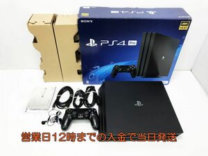 【1円】PS4 Pro ジェット・ブラック 1TB( CUH-7100BB01) ゲーム機本体 初期化動作確認済み 1A1000-1211e/G4