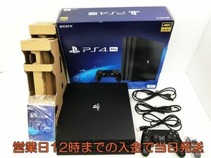 【1円】PS4 本体 PlayStation 4 Pro ジェット・ブラック 1TB (CUH-7200BB01) 初期化・動作確認済み 1A0702-229yy/G4