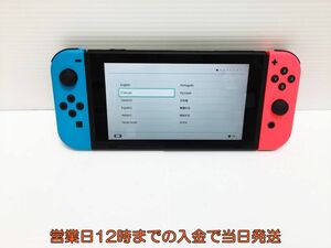 【1円】新型　Nintendo Switch 本体 Joy-Con(L) ネオンブルー/(R) ネオンレッド　初期化動作確認済み 1A0601-1302nr/G4