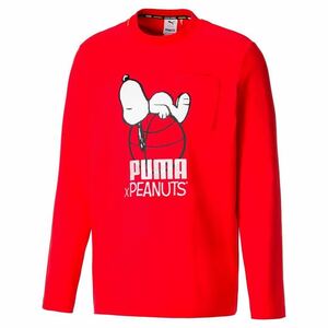 PUMA X PEANUTS LS TEE プーマ ピーナツ ロングスリーブ Tシャツ 530613-11 PEANUTSとのタイアップ Lサイズ 未使用