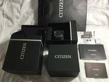 【1円〜 未使用】シチズン CITIZEN アテッサ AT9097-54E エコ・ドライブ電波時計 メンズ ショップ袋 天然石ブレスレット_画像8