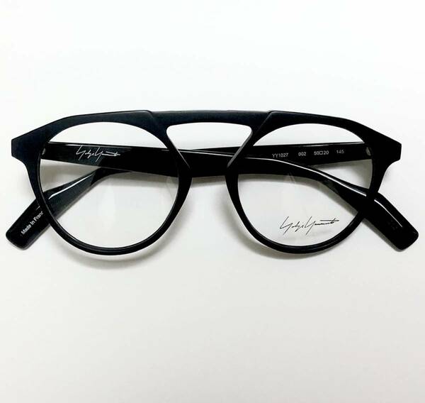 新品 Yohji Yamamoto ヨウジヤマモト メガネ マットブラック 純正ケース付 日本ブランド フランス製 Frame France フレームフランス Y3