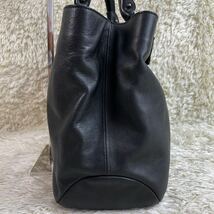 1円【新品同様・超稀少】Salvatore Ferragamo サルヴァトーレフェラガモ ハンドバッグ トートバッグ ヴァラリボン オールレザー ブラック_画像3