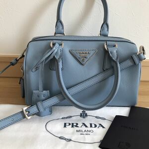 美品　PRADA プラダ　2way ミニボストンバッグ　ショルダーバッグ　ハンドバッグ 