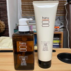 haru 黒髪スカルプ シャンプー&トリートメント【中古】 シュワルツコフ