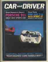 【c9192】65.4 CARandDRIVER／ポルシェ911、BMW 1800TI、アルファロメオ ジュリア スプリントGT、..._画像1