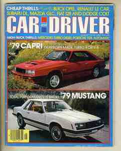 【c9339】78.8 CARandDRIVER／フォードマスタング、マーキュリーカプリ、カリフォルニアハイウェイパトロールのダッジオムニ、...