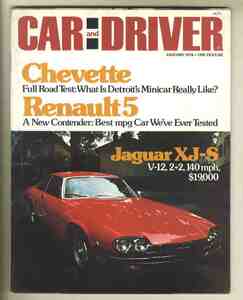 【c9317】76.1 CARandDRIVER／ジャガーXJ-S、シボレーシェベット、ルノー5 GTL、ビュイックいすゞオペル(ジェミニ)、...