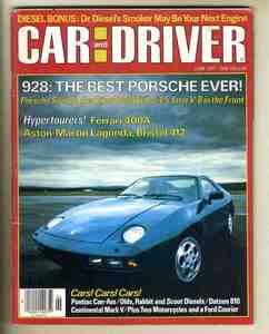 【c9329】77.6 CARandDRIVER／ポルシェ928、ポンティアックCan-Am、リンカーンコンチネンタル マークⅤ、...